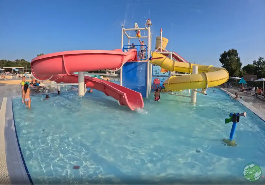 Parque aquático para crianças no Camping Park Umag