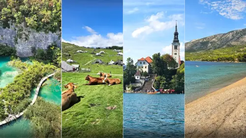 images of family road trip slovenia and croatia